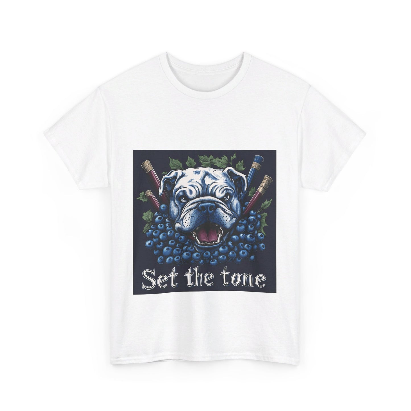 Sudbury Blueberry Bulldogs Set the Tone - Unisex Heavy Cotton Tee