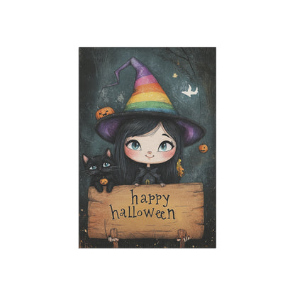 Happy Halloween Witch - Garden & House Banner