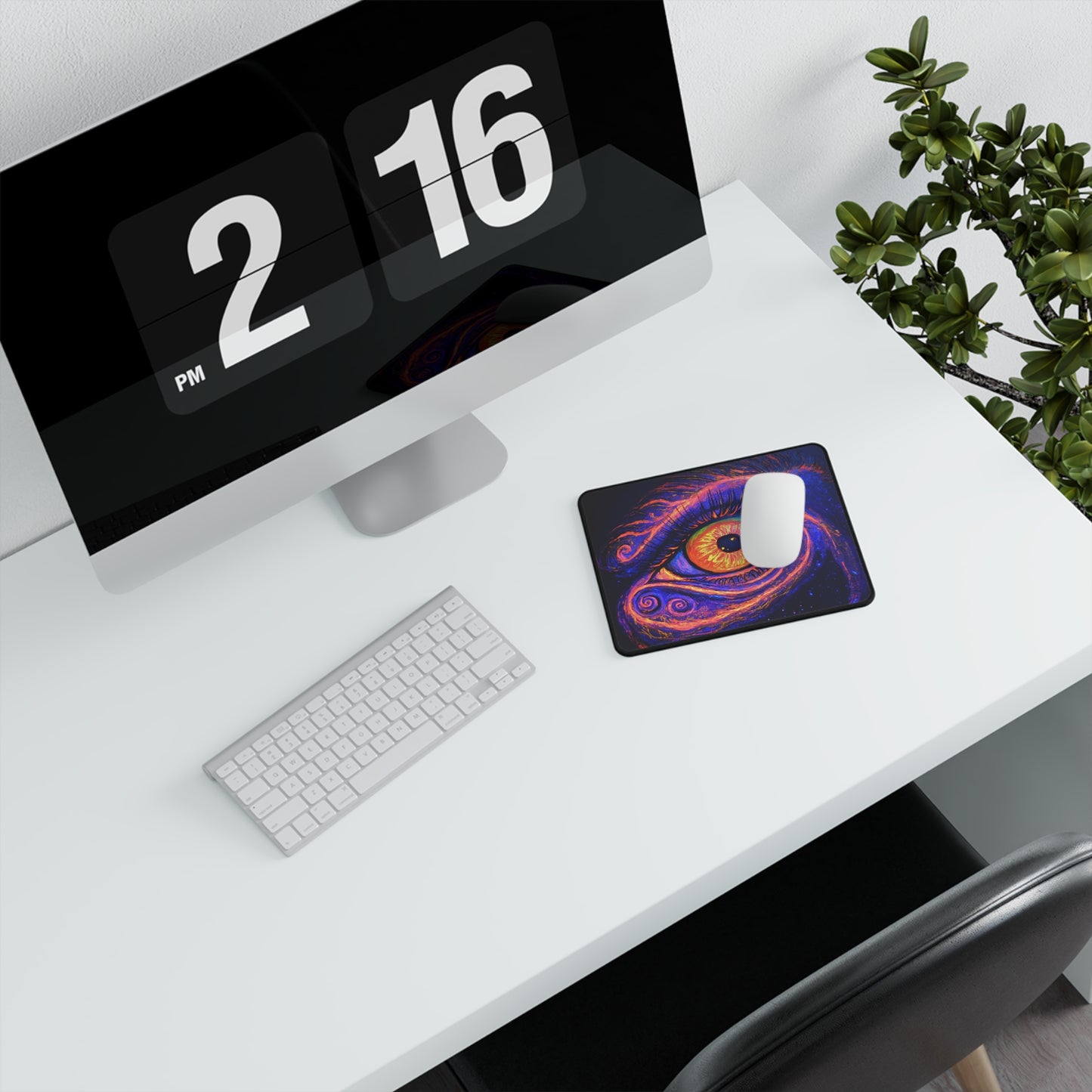 Galaxy Neon Eye - Non-Slip Gaming Mouse Pad