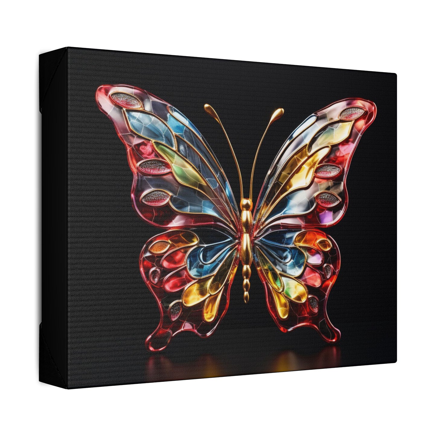 Glass Butterfly - Classic Stretched Canvas