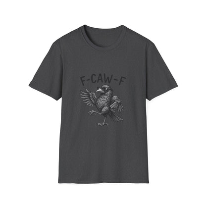 F-Caw-F Unisex Funny T-Shirt, Quirky Graphic Tee, Gifts for Bird Lovers, Casual Wear, Nature Lover Apparel
