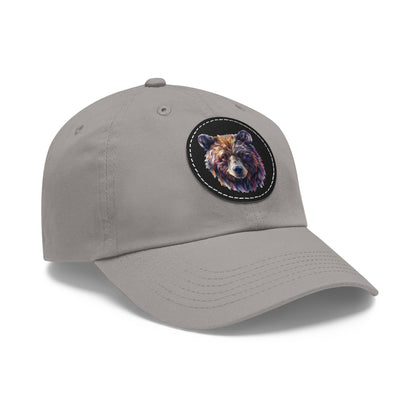 Artistic Bear - Dad Hat with Leather Patch (Round)