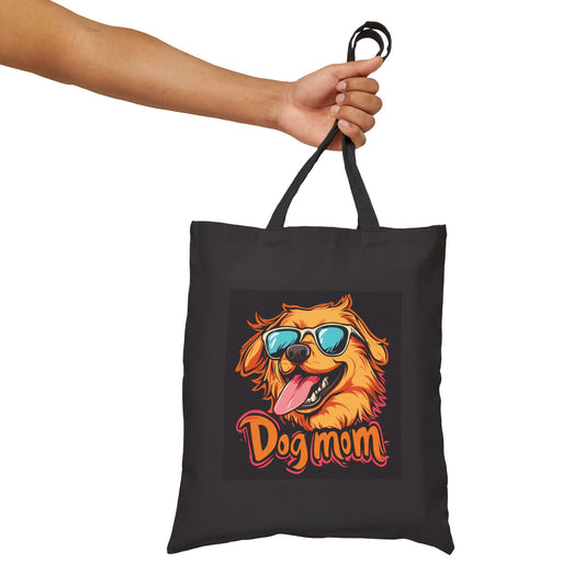 Dog Mom - Cotton Canvas Tote Bag