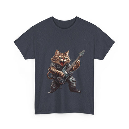 Heavy Metal Cat - Unisex Heavy Cotton Tee