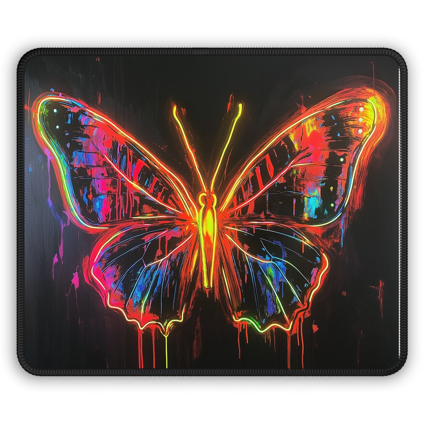 Neon Butterfly  - Gaming Mouse Pad