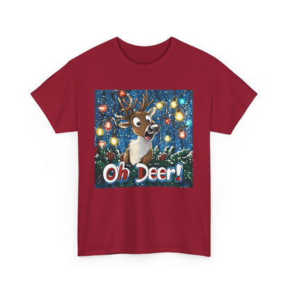 Christmas Deer Unisex Tee - 'Oh Deer' Design