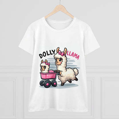 Dolly Llama - Women's Midweight Cotton Tee