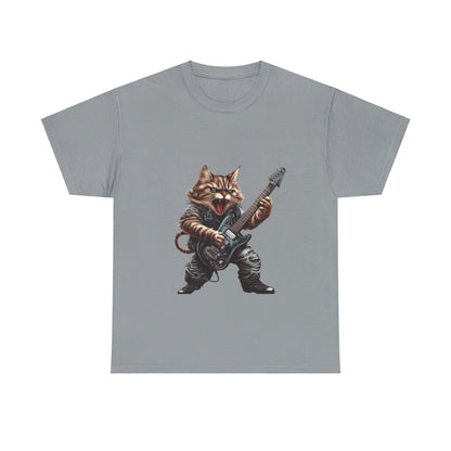 Heavy Metal Cat - Unisex Heavy Cotton Tee