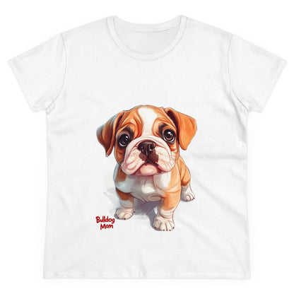 Bulldog Mom - Women's Midweight Cotton Tee