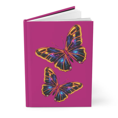 Neon Butterflies - Hardcover Journal Matte