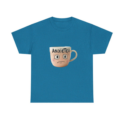 A cup of AnxieTea - Unisex Heavy Cotton Tee