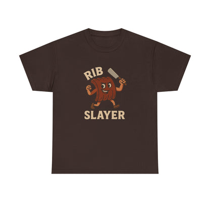 Rib Slayer Graphic T-Shirt BBQ Humor