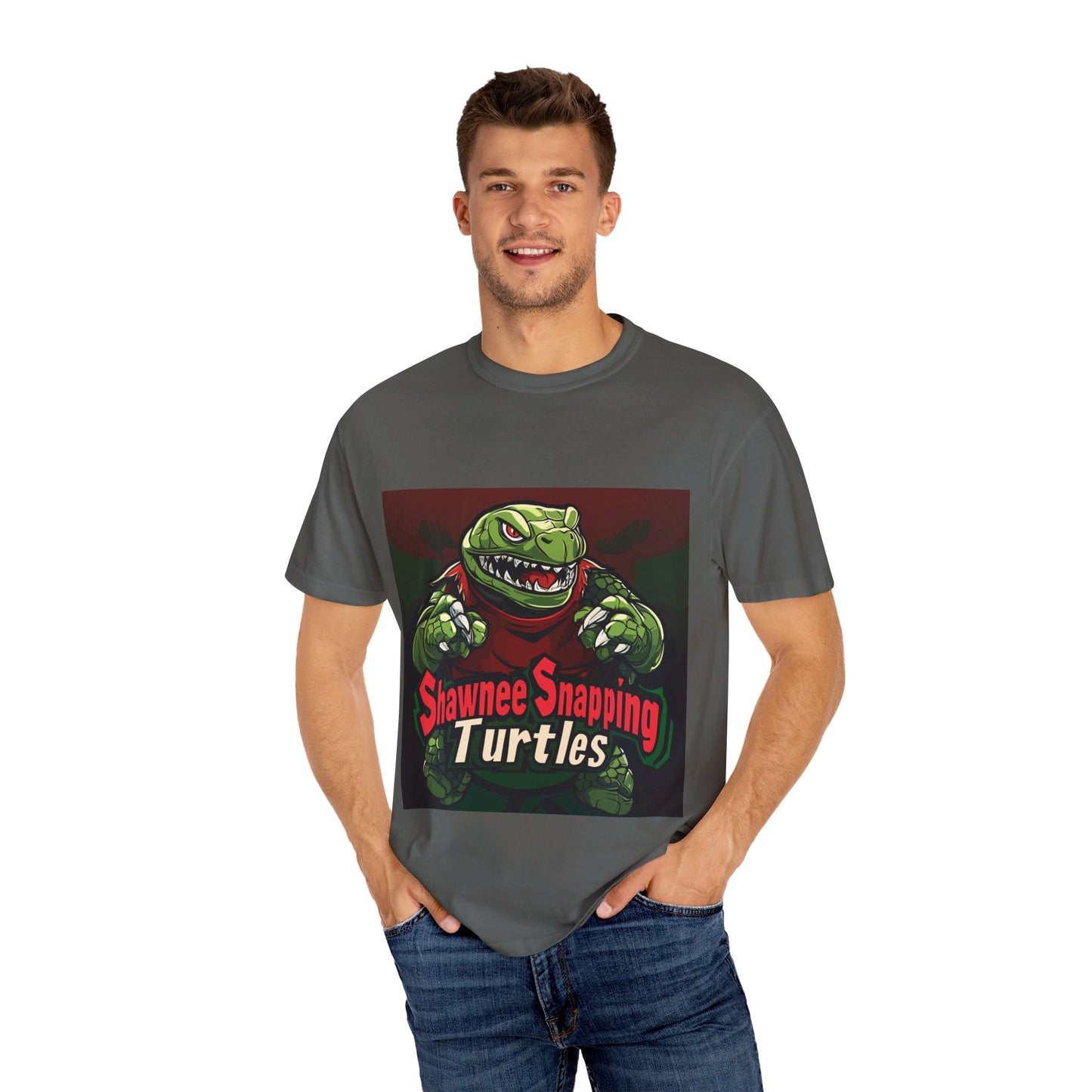 Shawnee Snapping Turtles - Unisex Garment-Dyed T-shirt