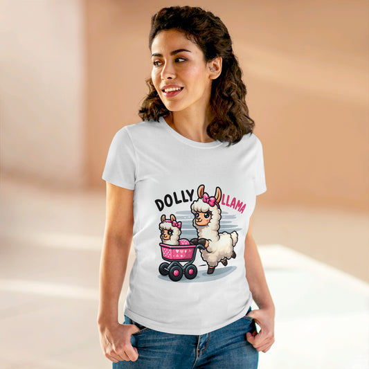 Dolly Llama - Women's Midweight Cotton Tee