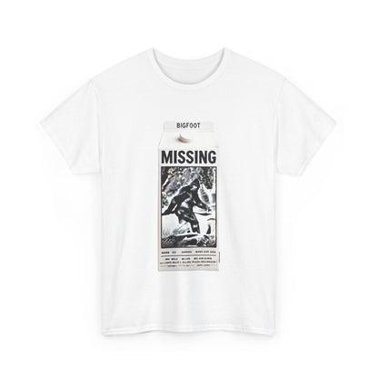 Bigfoot Missing - Unisex Heavy Cotton Tee