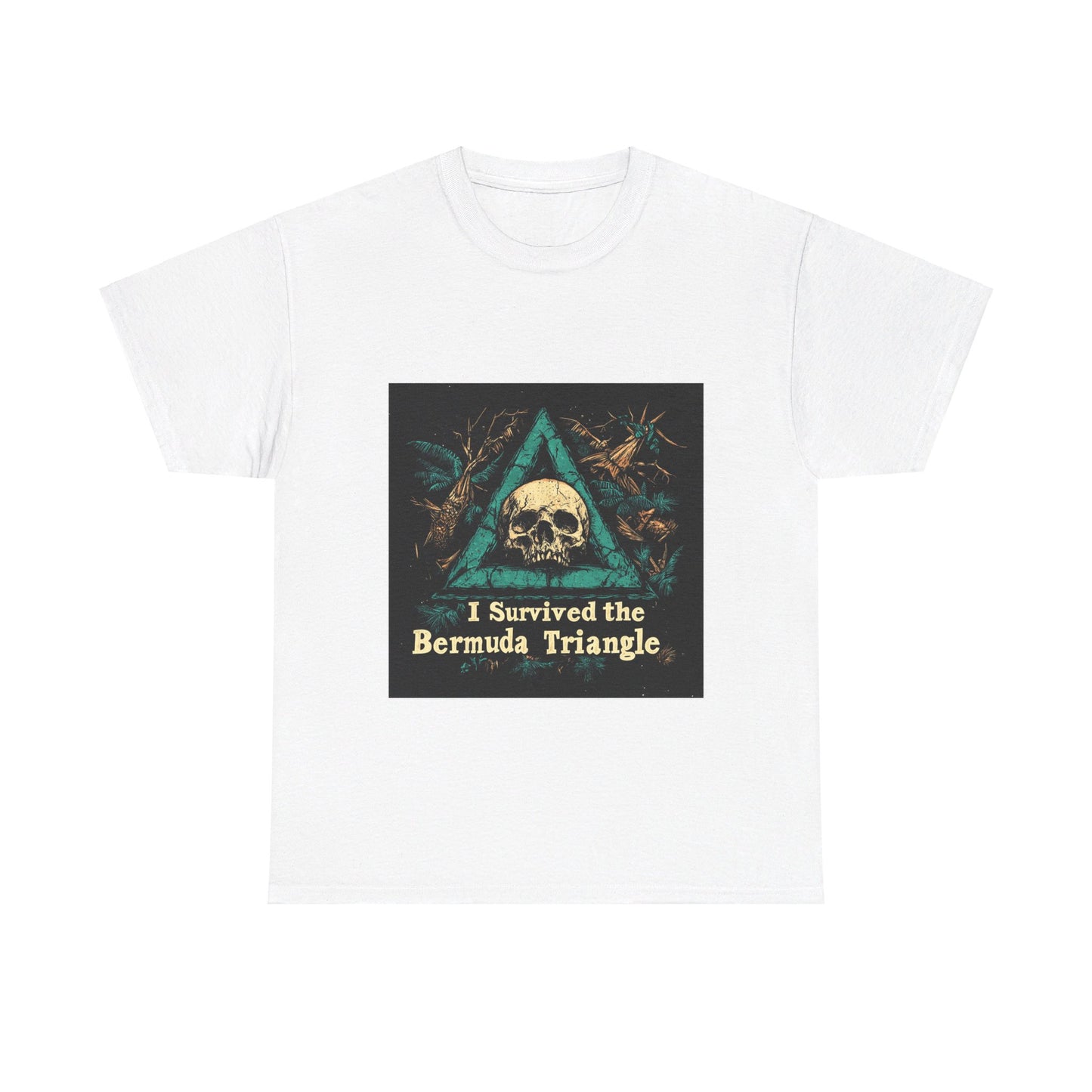 I Survived the Bermuda Triangle - Unisex Heavy Cotton Tee