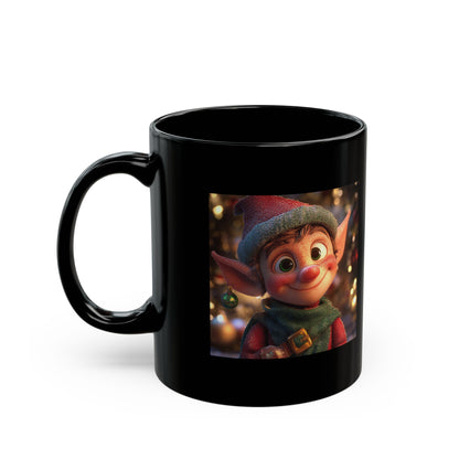 Mug - Cute Christmas Elf Design - 11oz, 15oz