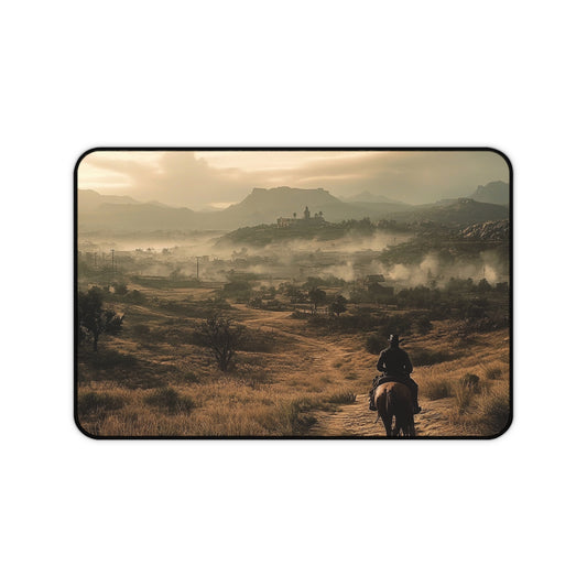 Wide Gaming Desk Mat RDR themed.
