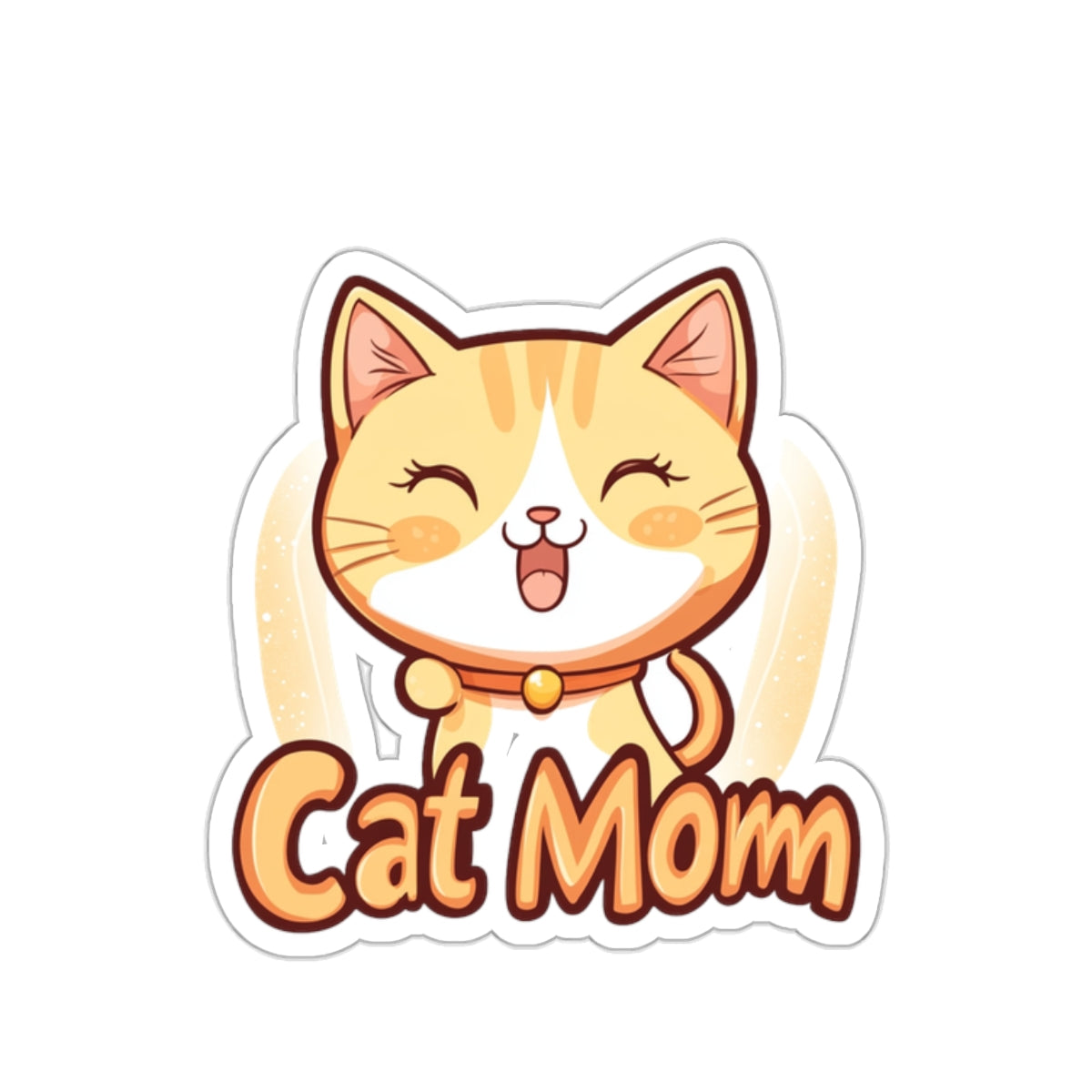 Cat Mom - Kiss-Cut Stickers