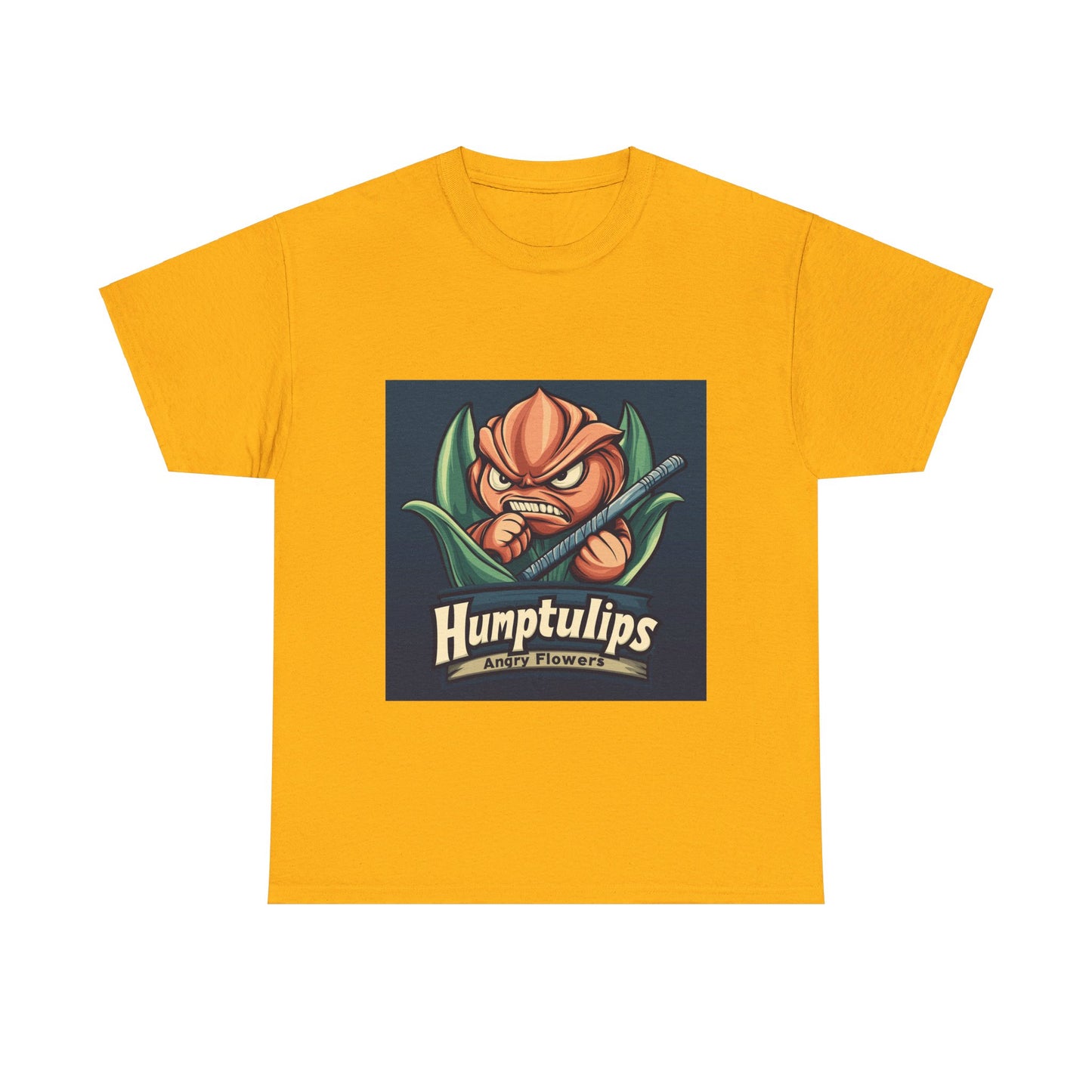 Humptulips Angry Flowers - Unisex Heavy Cotton Tee