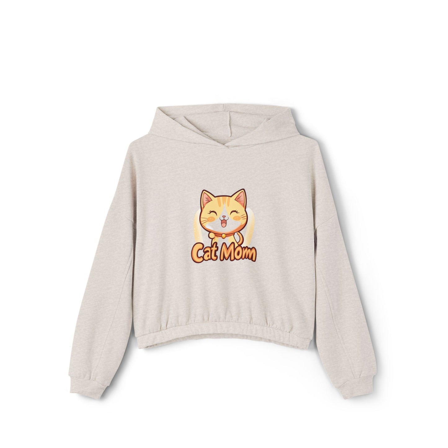 Cat mom - Women's Cinched Bottom Hoodie