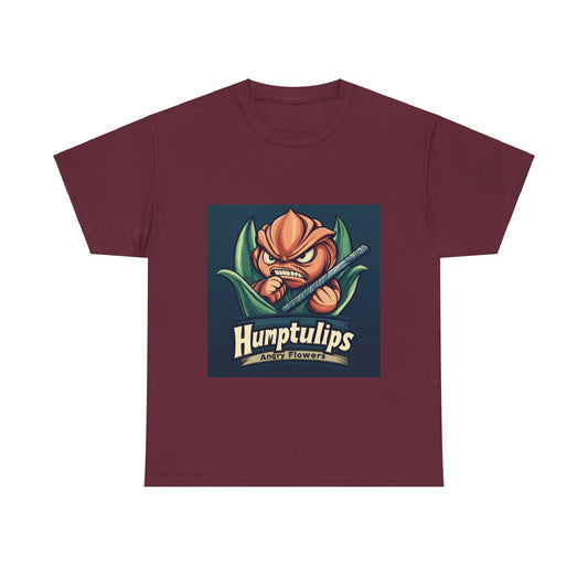 Humptulips Angry Flowers - Unisex Heavy Cotton Tee