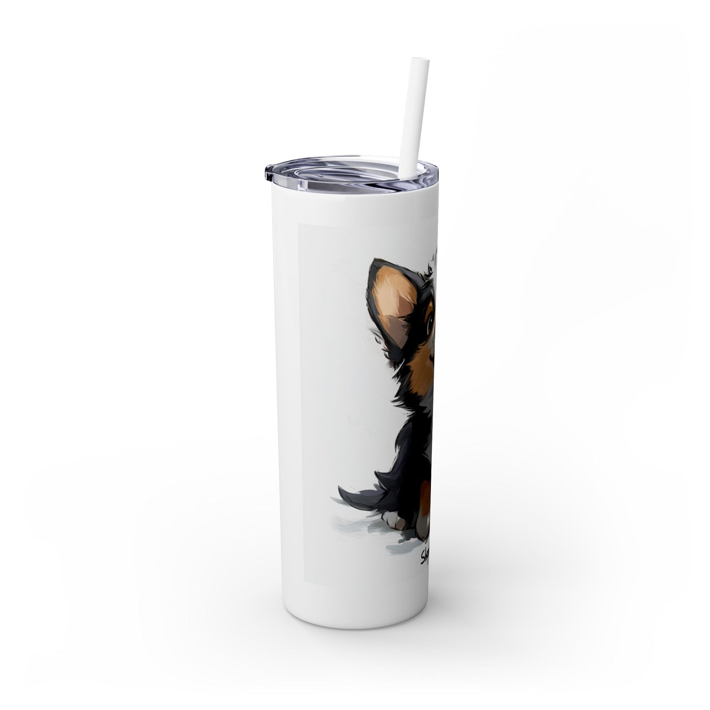 Shepard Mom - Skinny Tumbler with Straw, 20oz