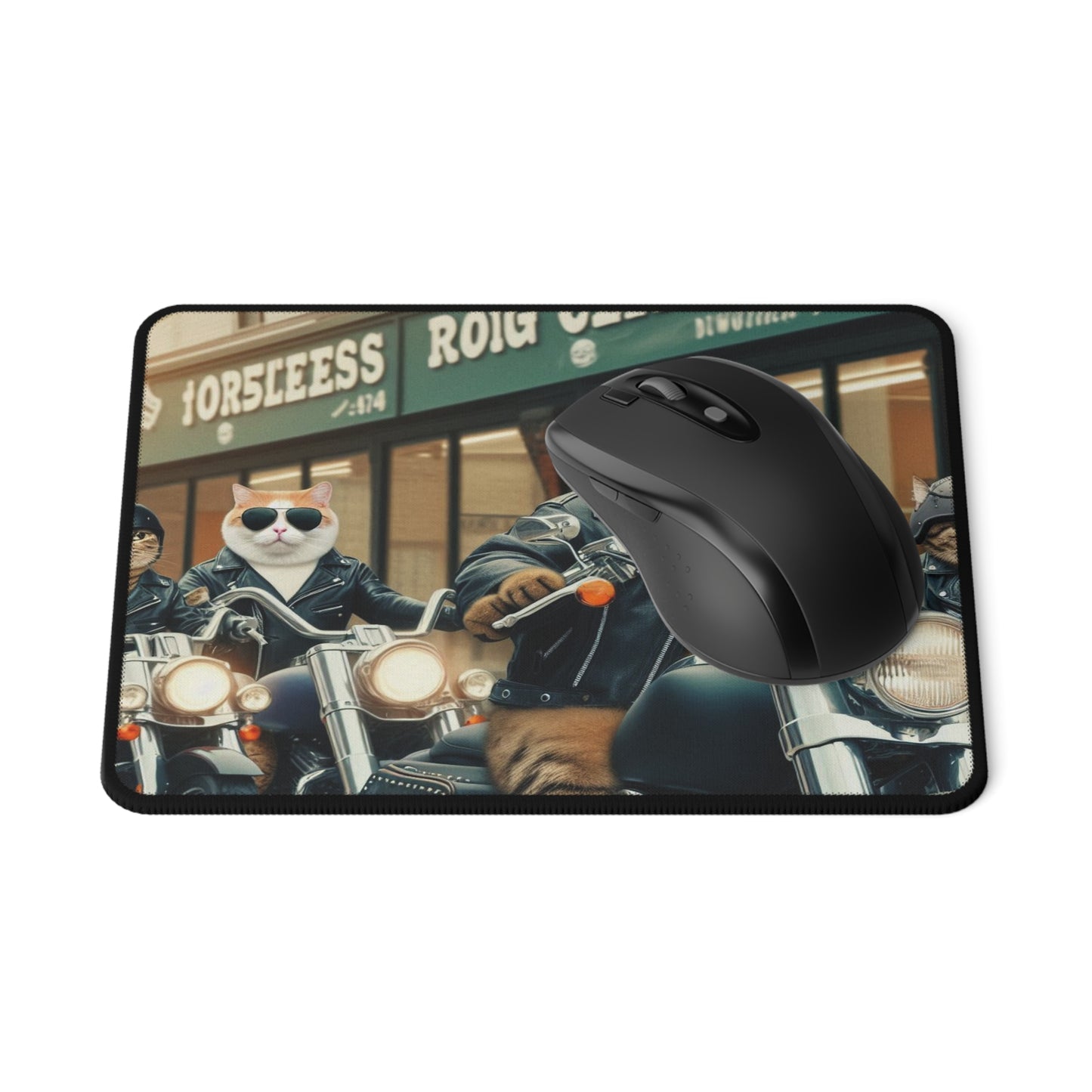 Biker Cats - Non-Slip Gaming Mouse Pad