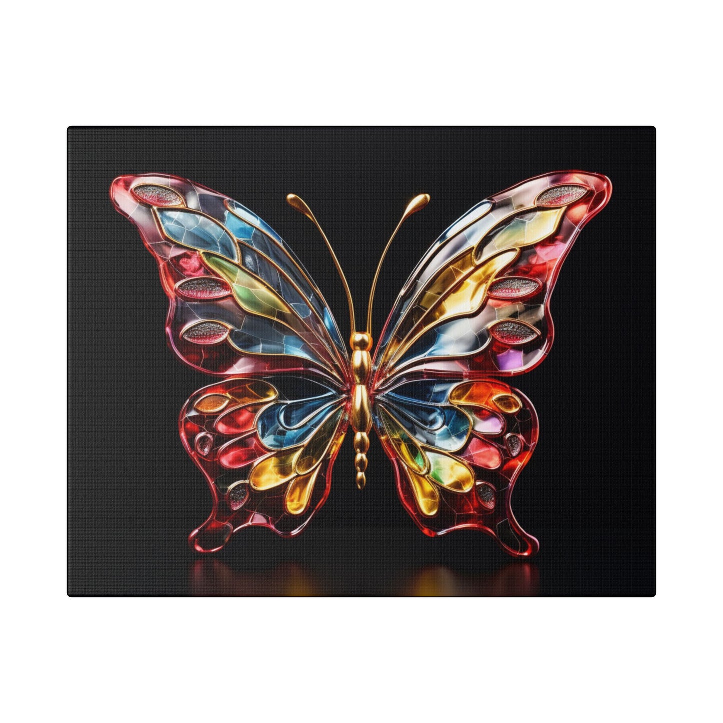 Glass Butterfly - Classic Stretched Canvas