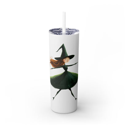 Halloween Witch - Skinny Tumbler with Straw, 20oz