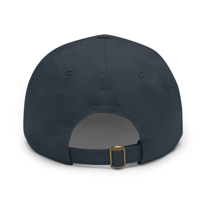 Patriotic Dad Hat with Leather Patch - Freedom, Democracy, Truth