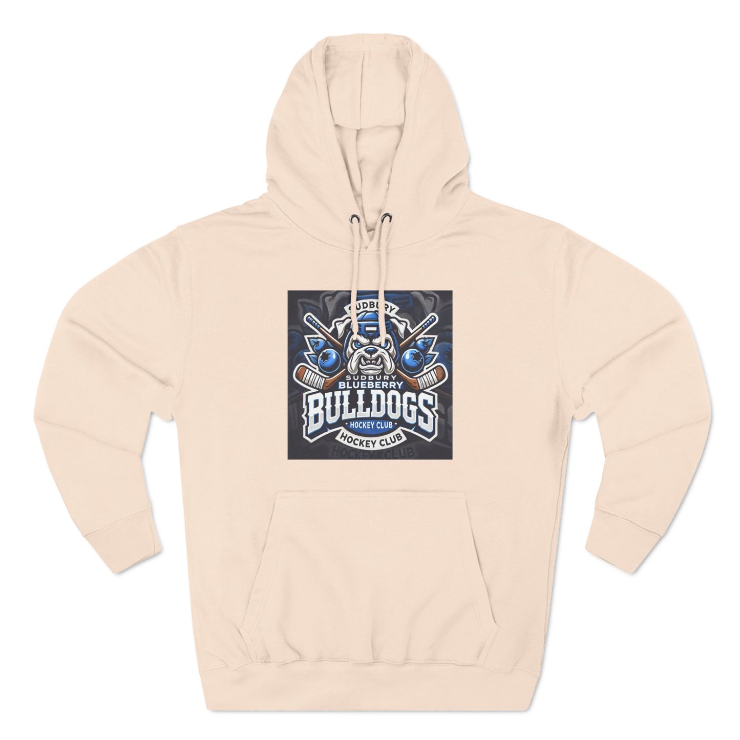 Three-Panel Fleece Hoodie - SudBury Blueberry Bulldogs