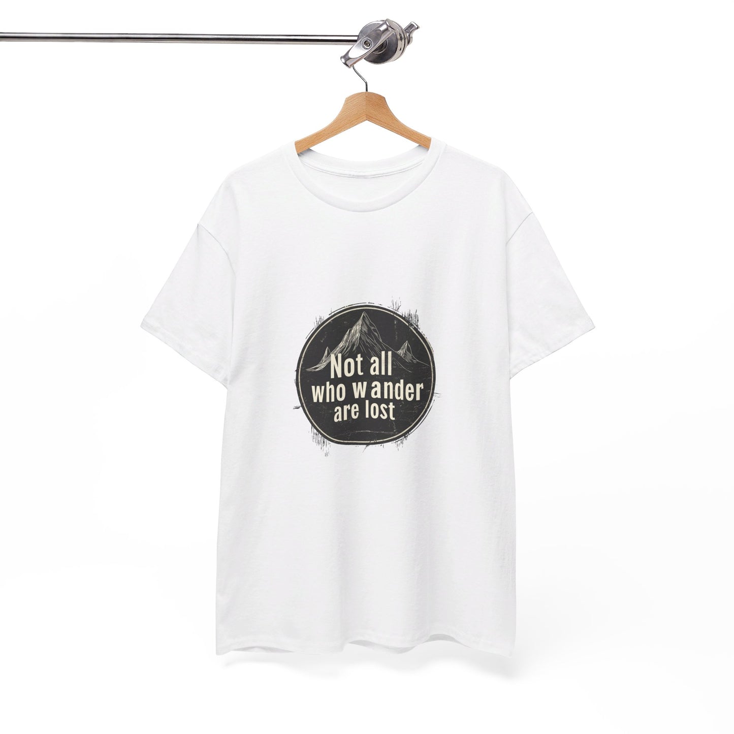 Not all who wander are lost - Unisex Heavy Cotton Tee