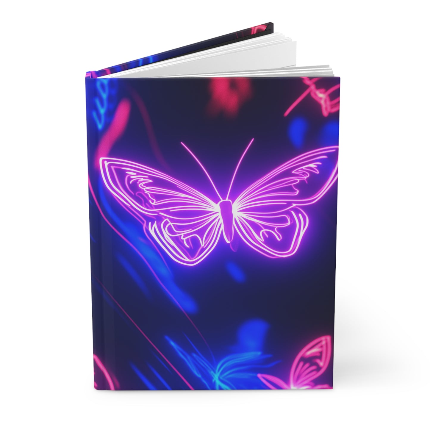 Neon Butterflies - Hardcover Journal Matte