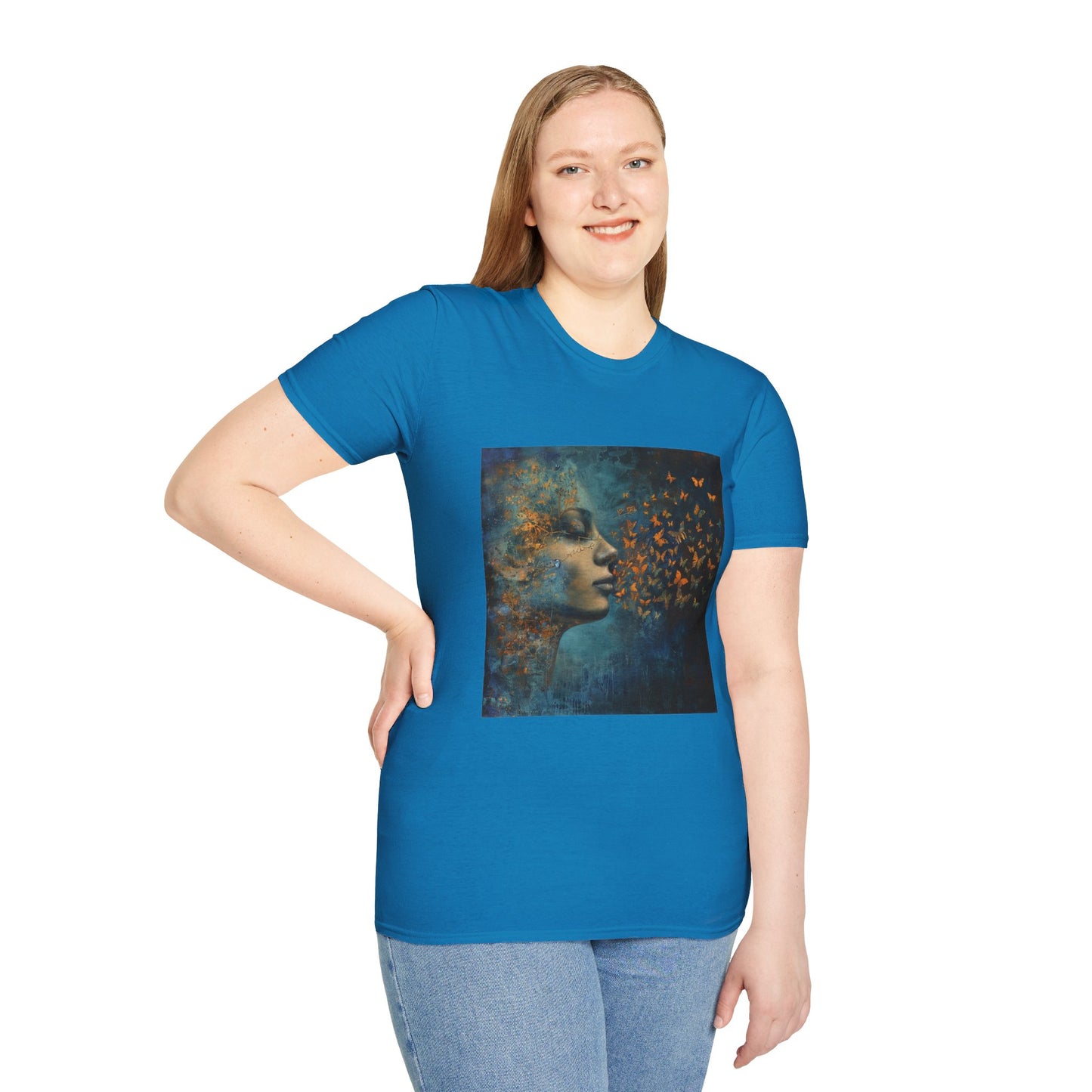 Butterfliy girl - Unisex Softstyle T-Shirt